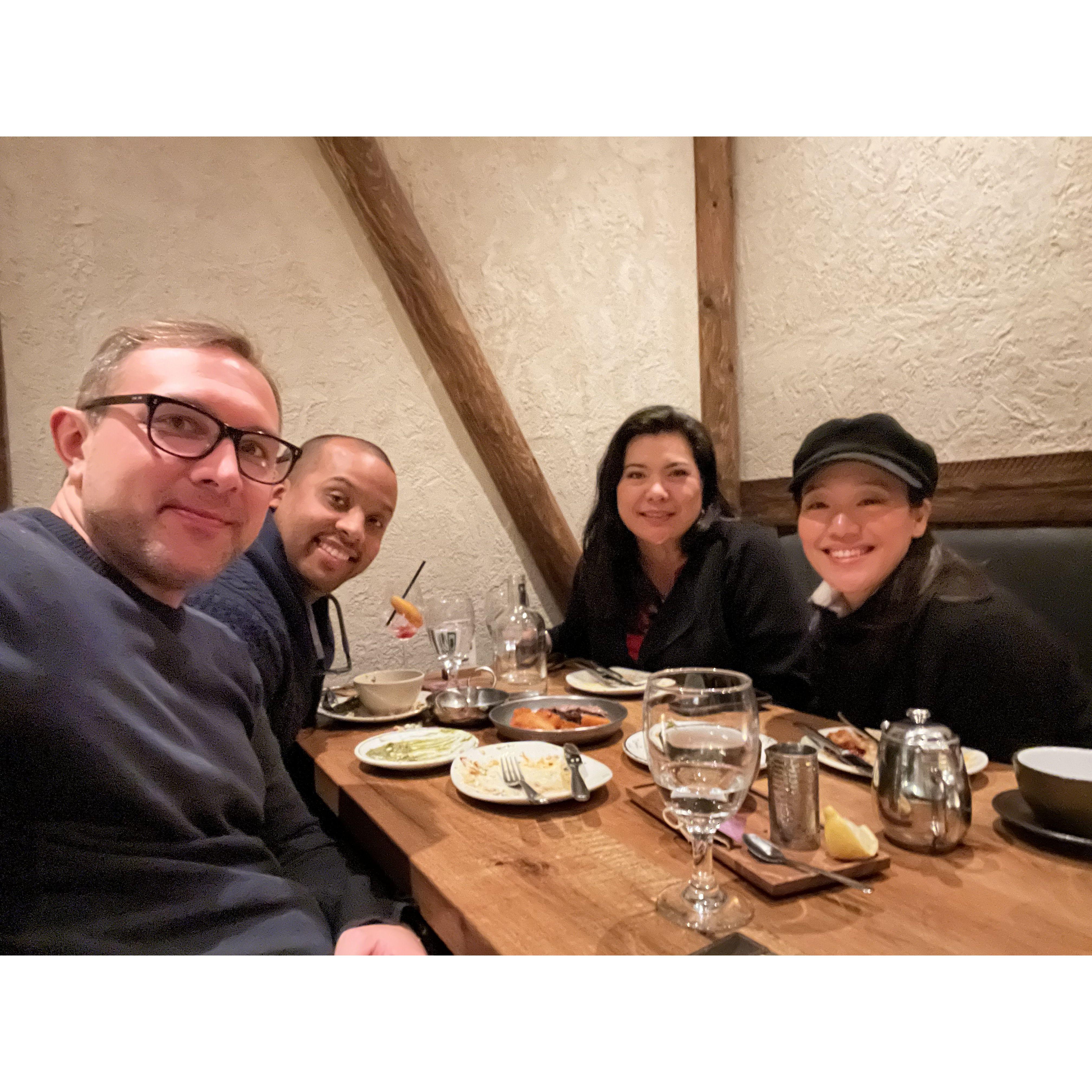 Dinner and a concert with Zach and Jerlyn