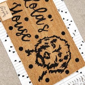 Custom Dog's House Doormat | Miss Molly Designs