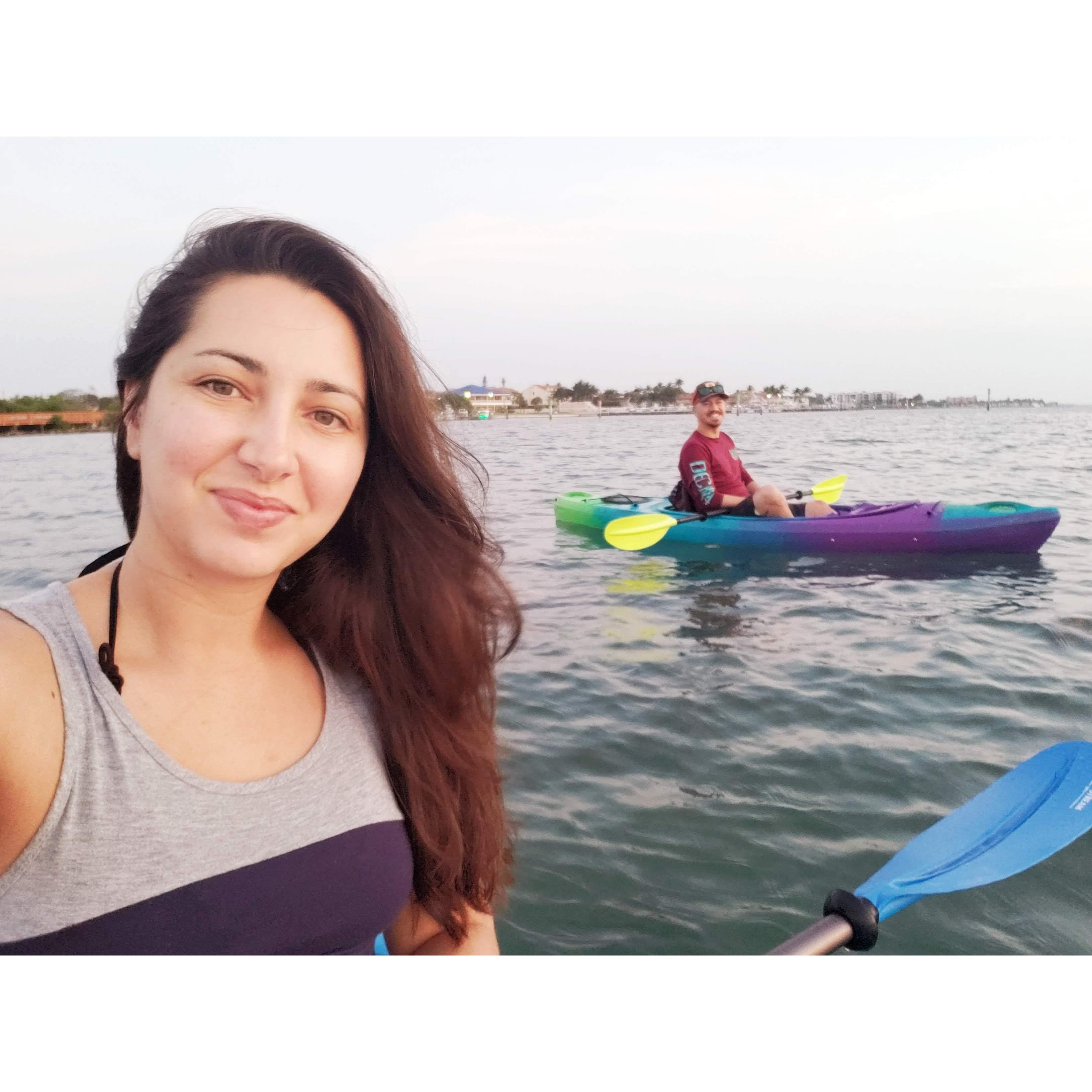 to quarantined sunrise kayak birthday adventures..