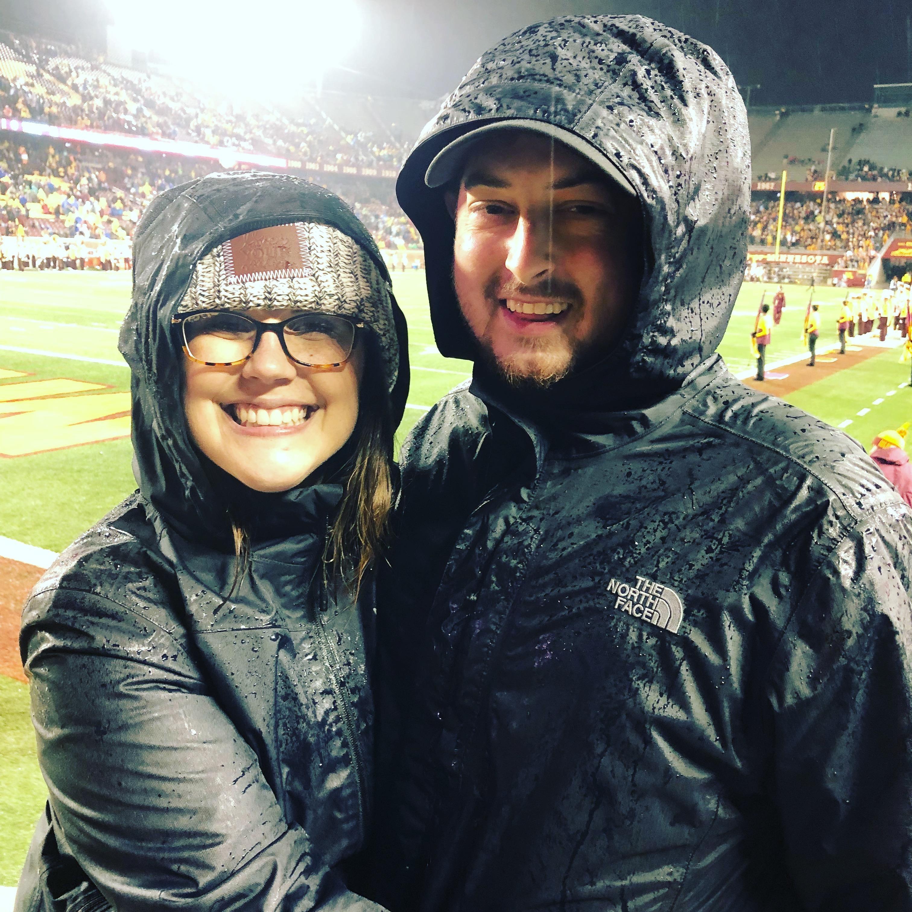 MN vs IU football game fall of 2018