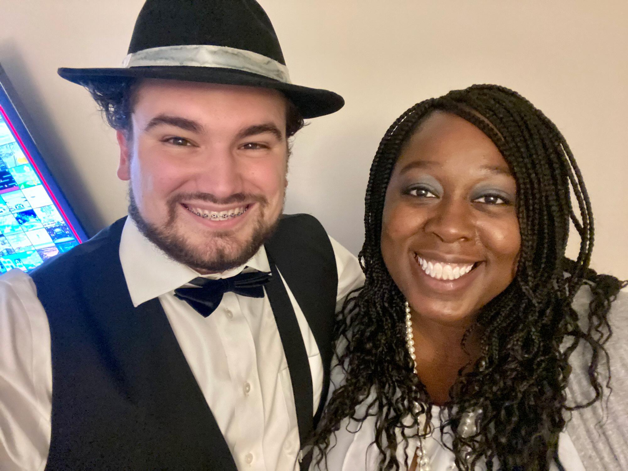 Looking fly at a 20's theme party!