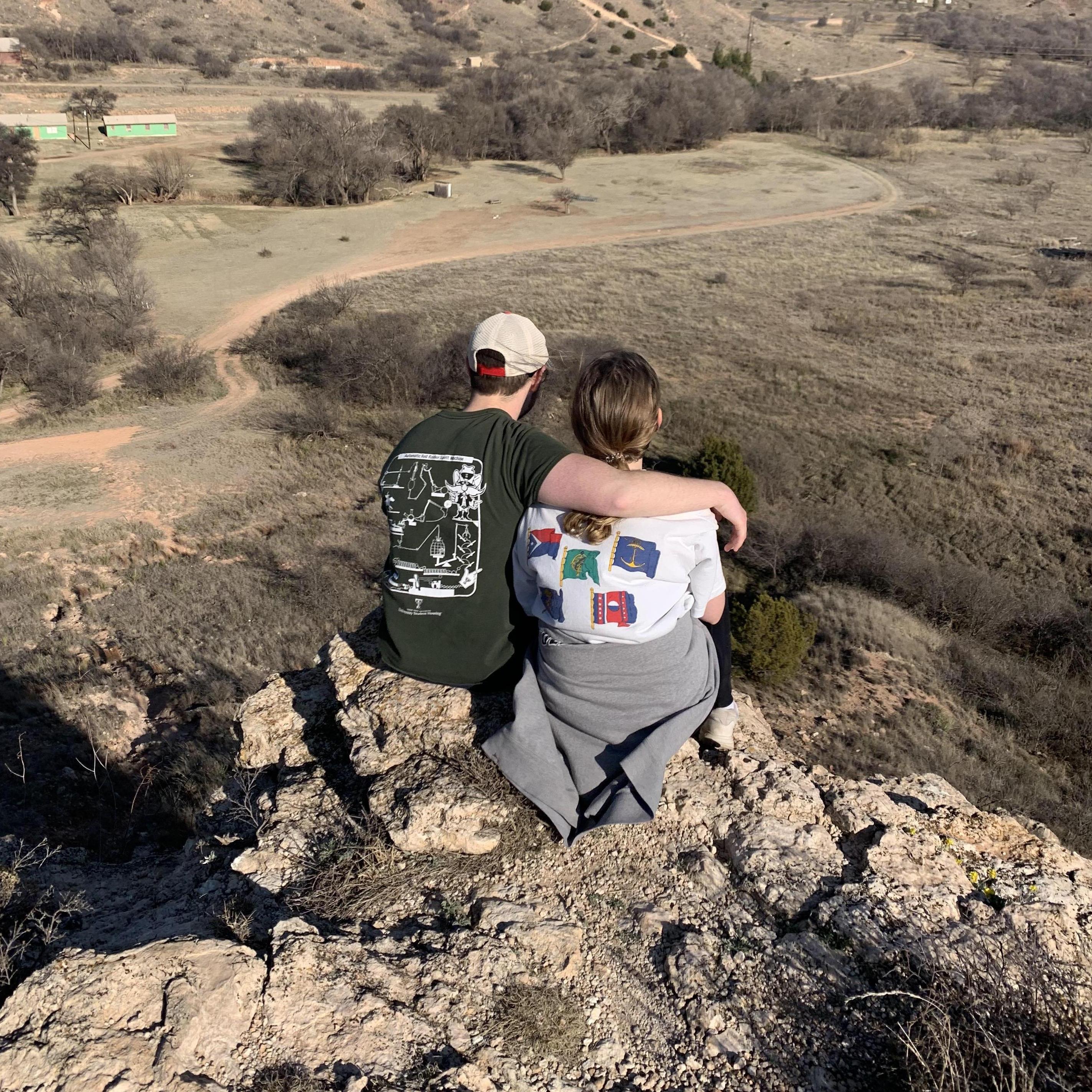 A celebration of a year spent dating, spent dangling off a cliff