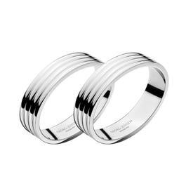 Georg Jensen Bernadotte Stainless Napkin Rings, Set of Two