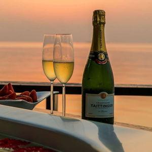 Bottle of bubbly in Fiji