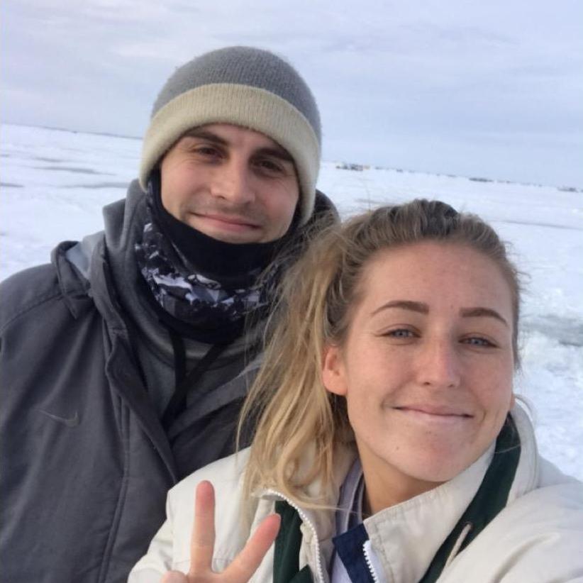 Ice fishing on Lake of the Woods December 2019