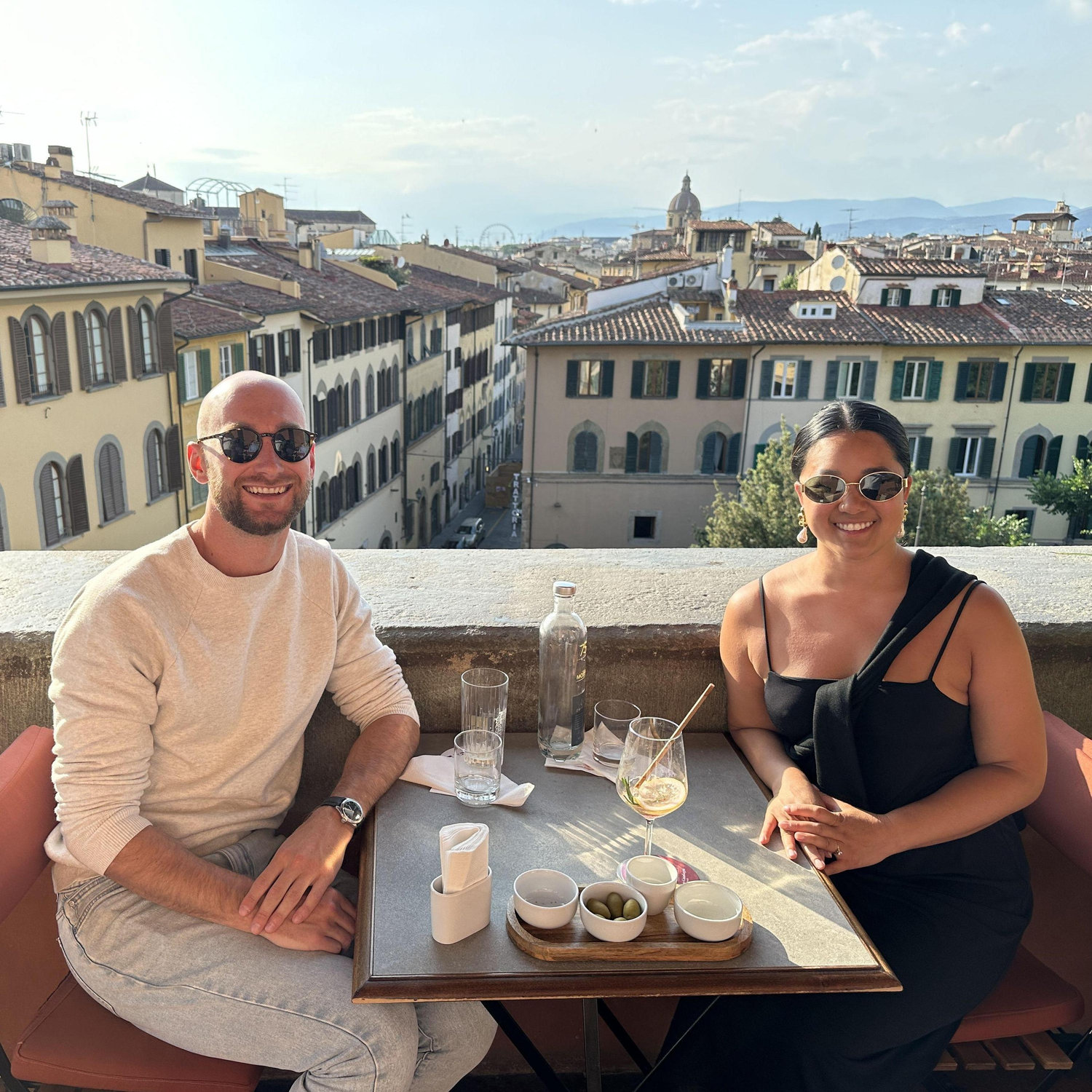 Rooftop drinks in Florence