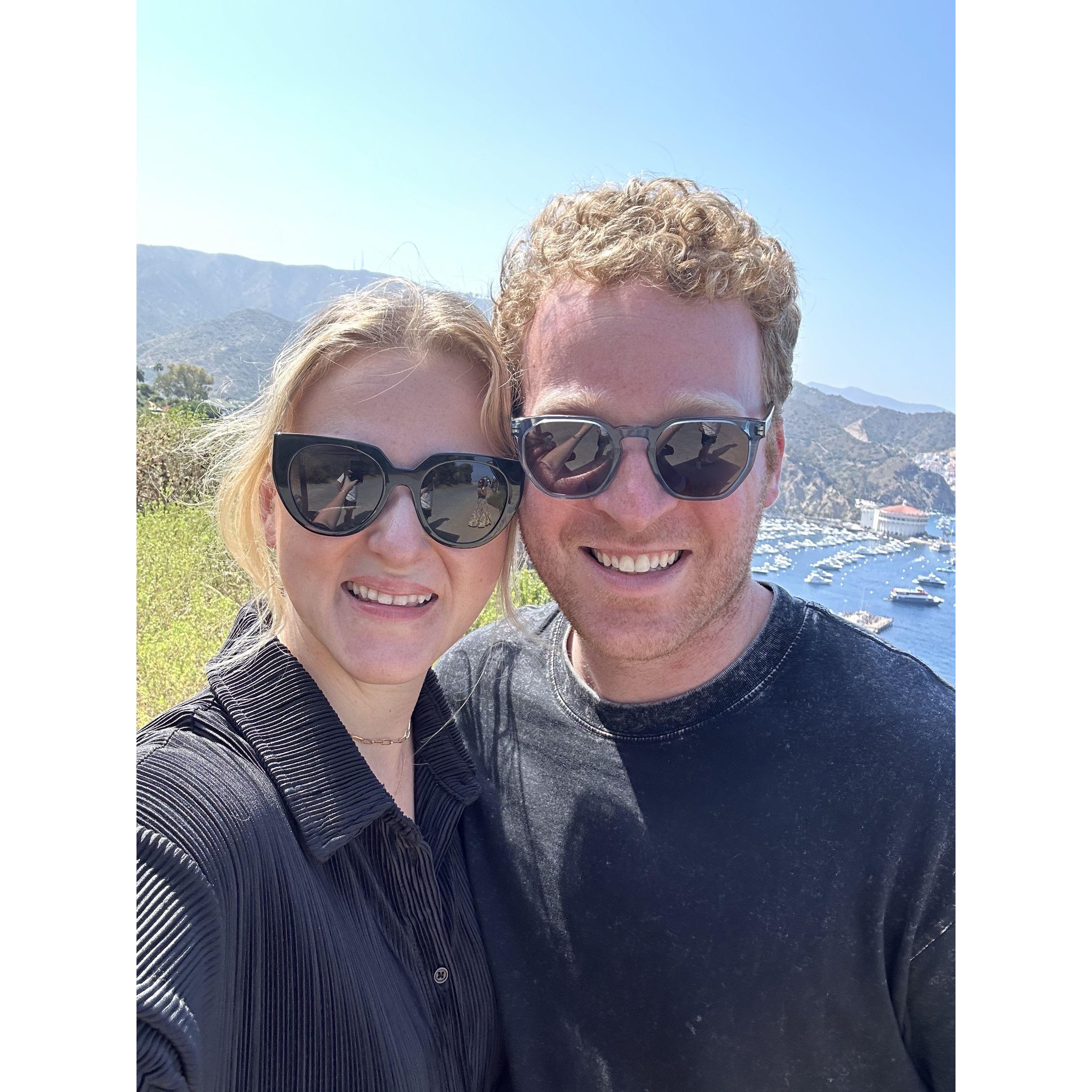 Appreciating the view on Catalina Island in California Summer 2024