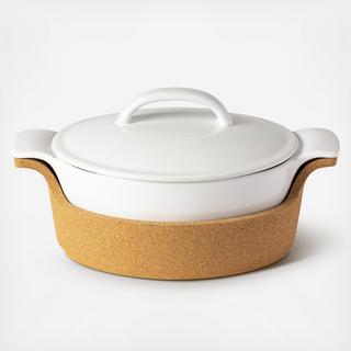 Ensemble Oval Covered Casserole with Cork