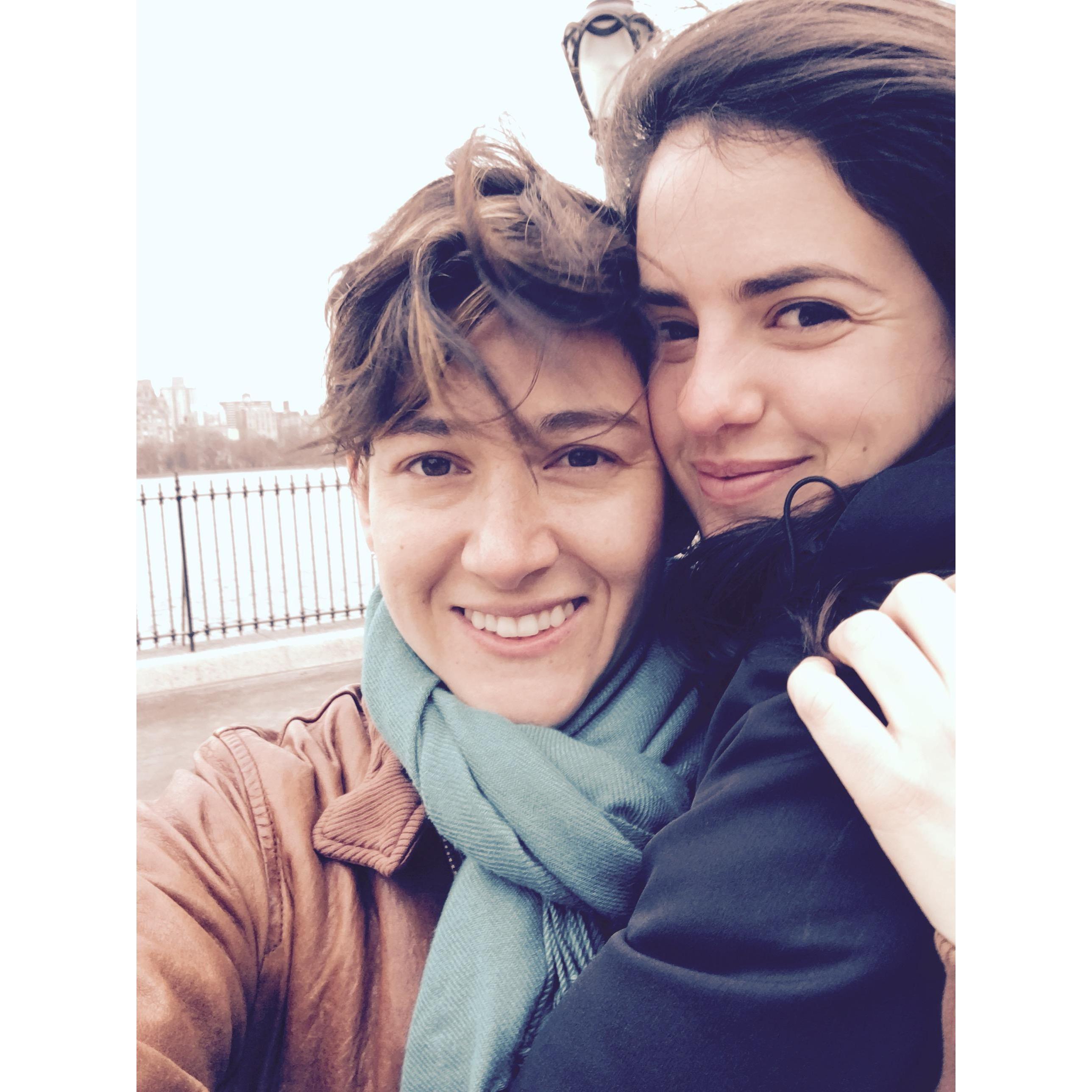 One of our first dates in Central Park