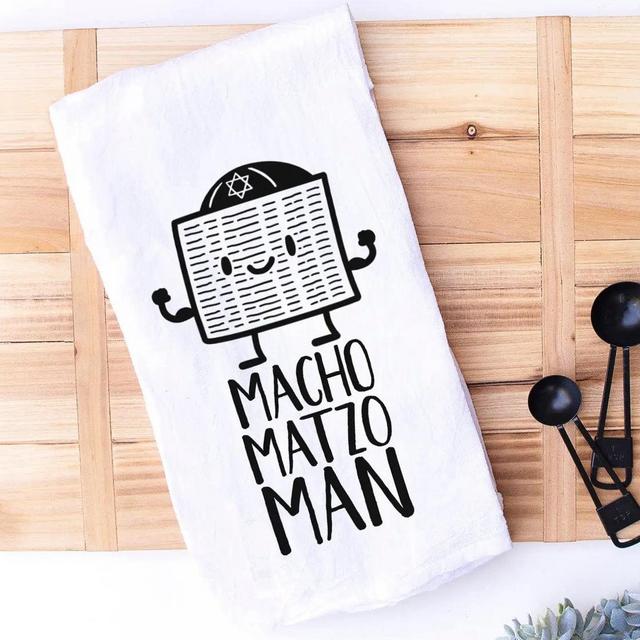 Macho Matzo Man Tea Towel