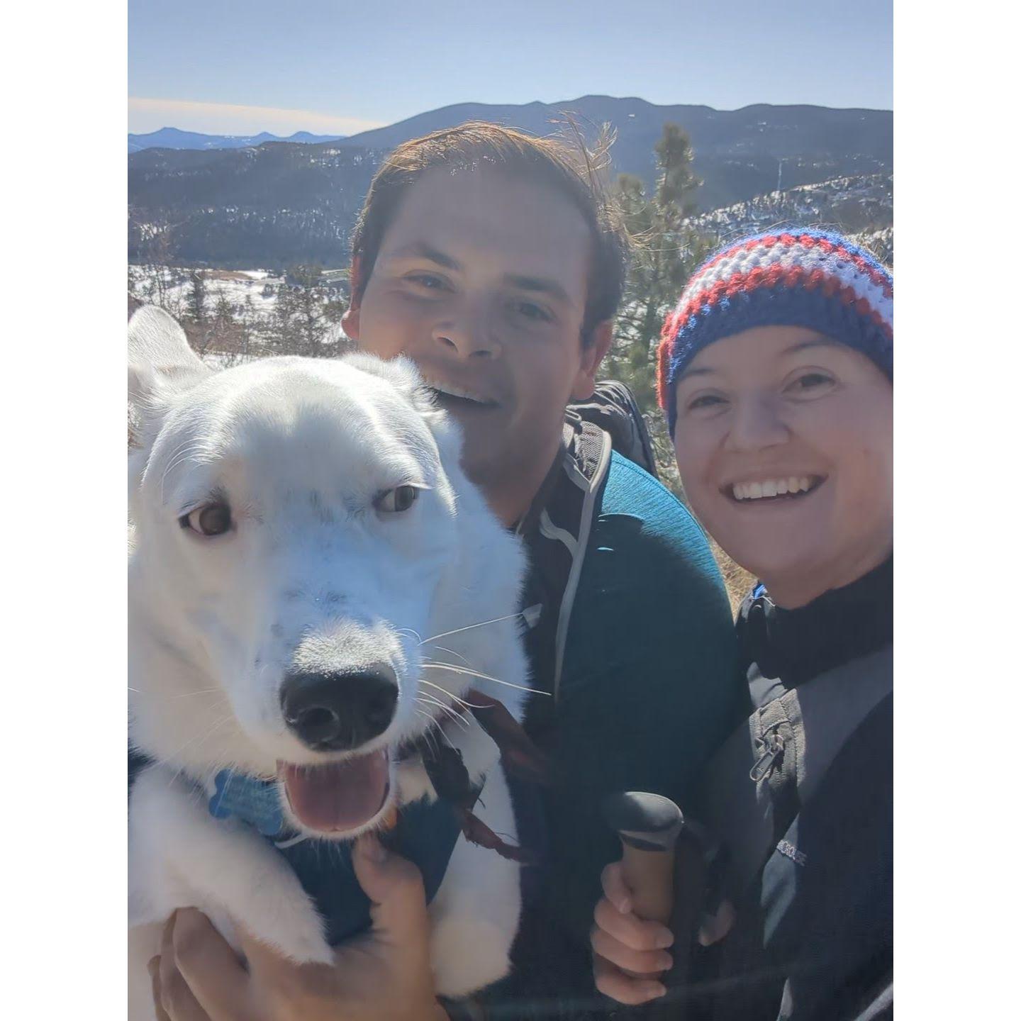 First hike! This date inspired Josh's proposal.