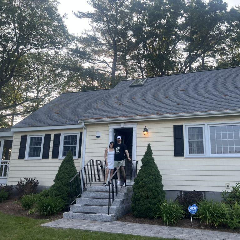 Jennie & Joe buy their first home together in Hudson, MA