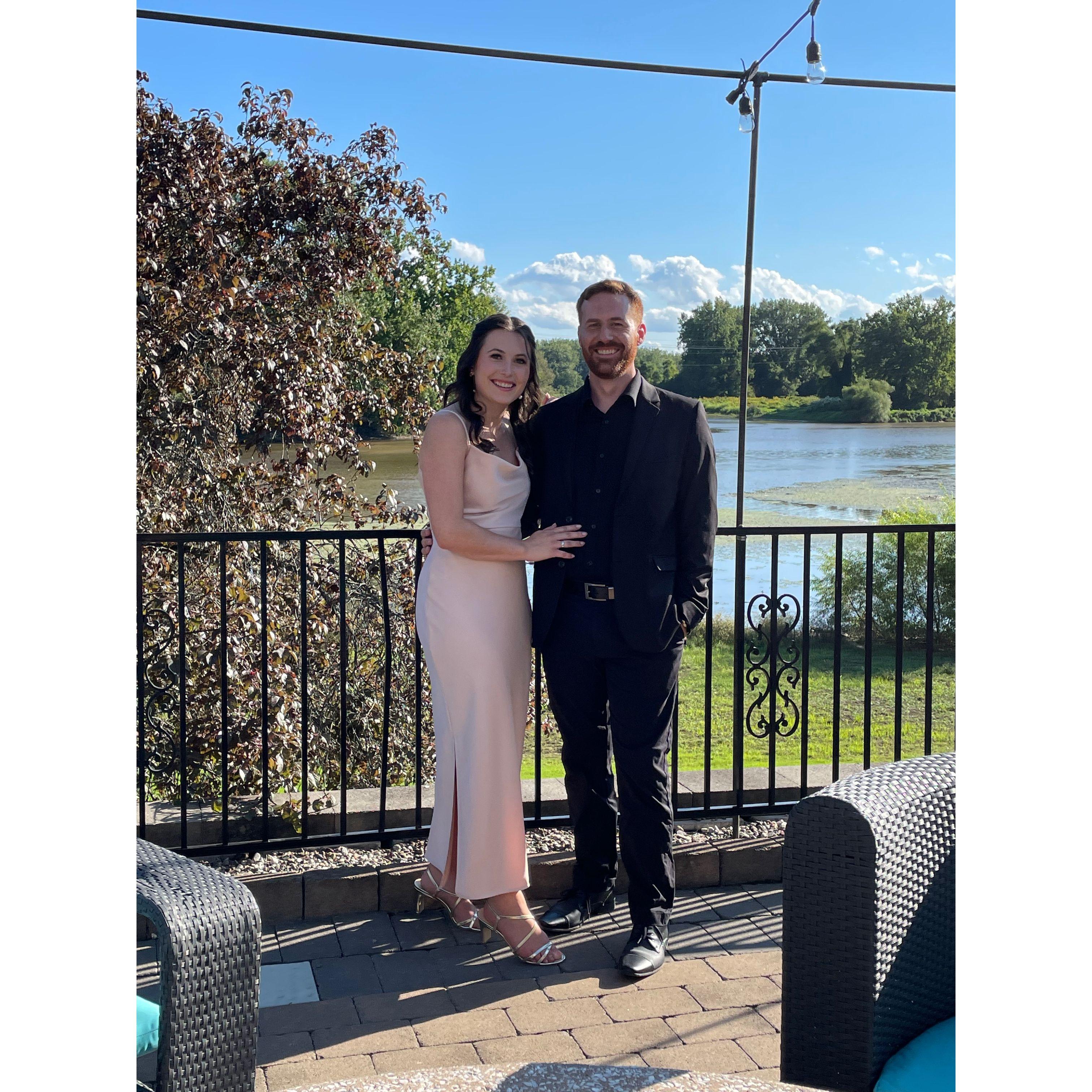 Our first wedding together (cheers to Liz & Nate)