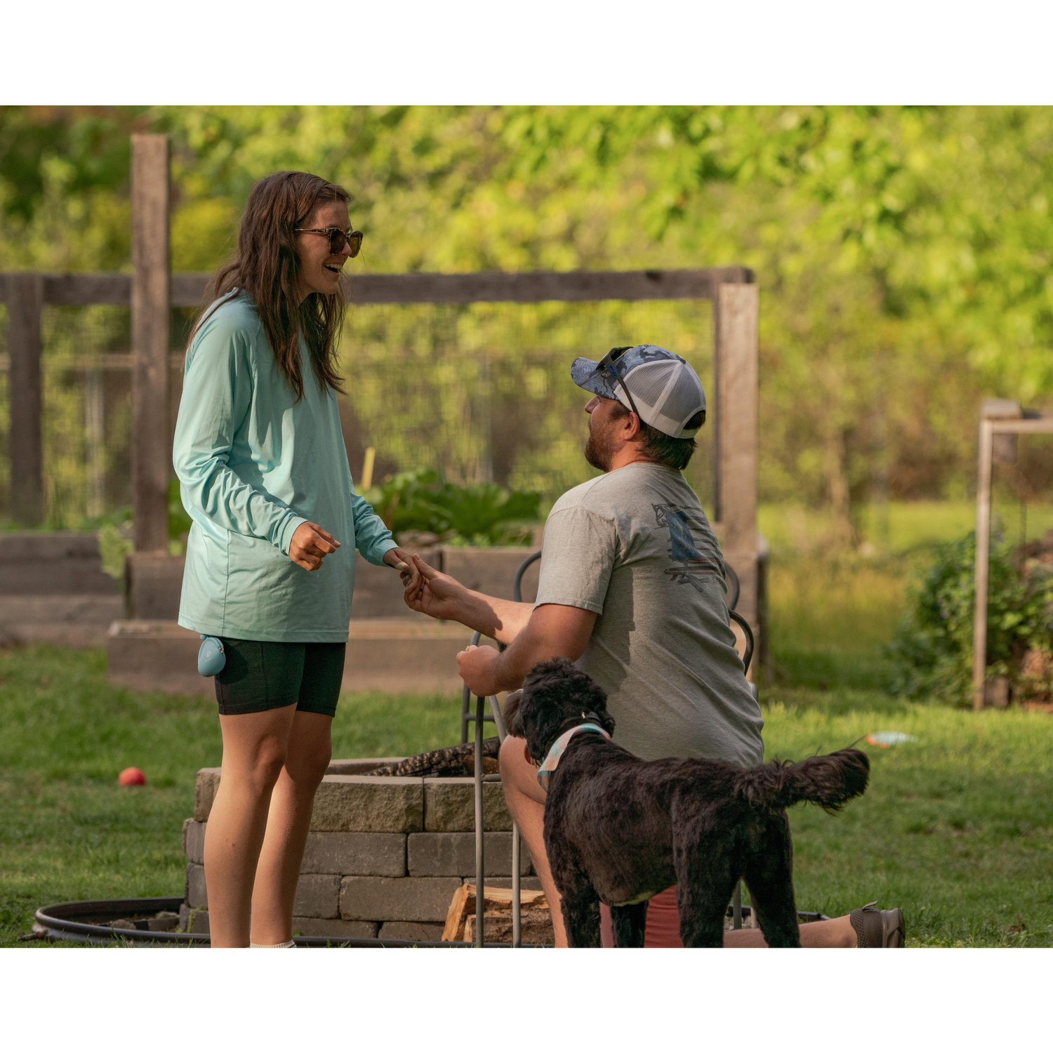He asked and she said yes!