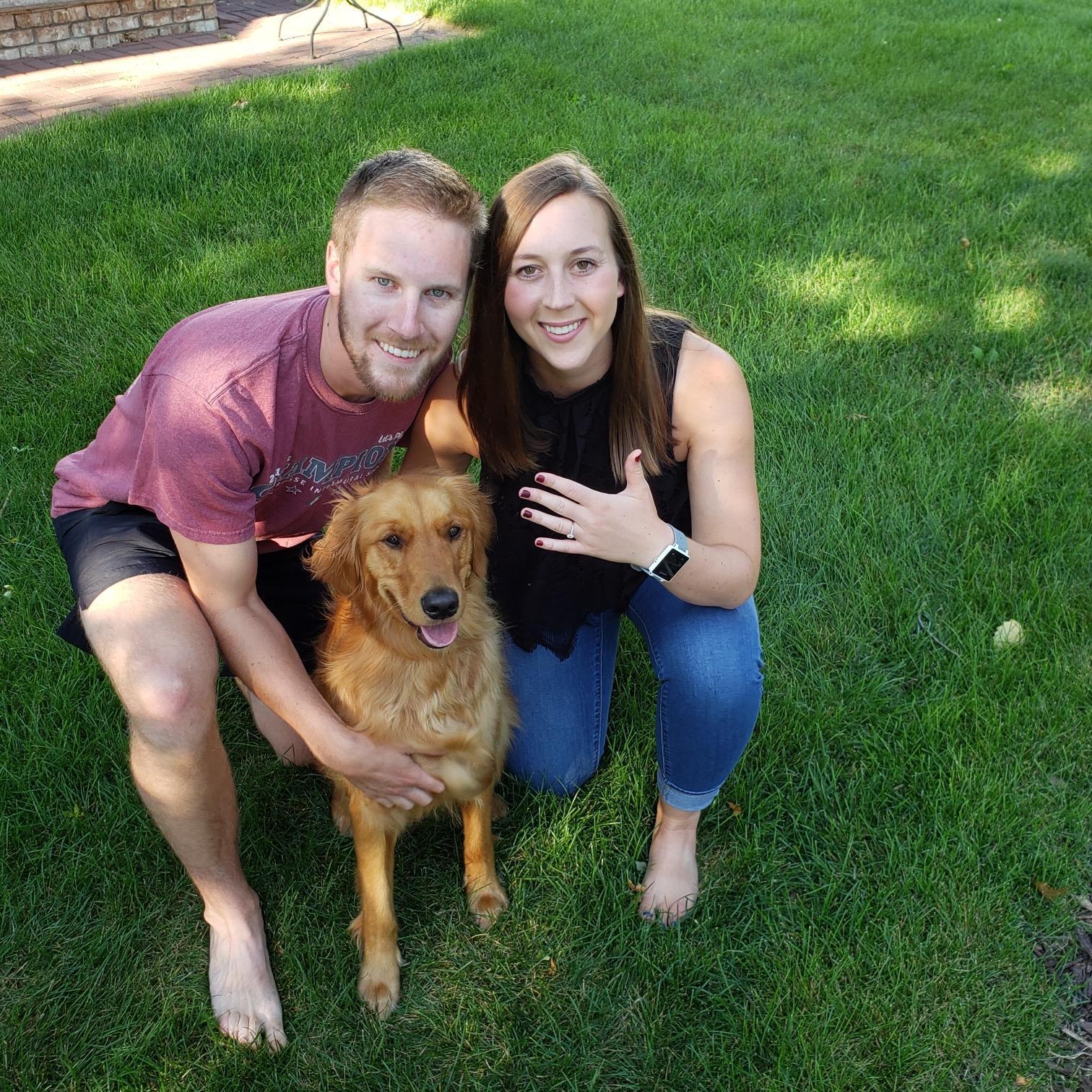 The day we got engaged, August 18th 2019!
