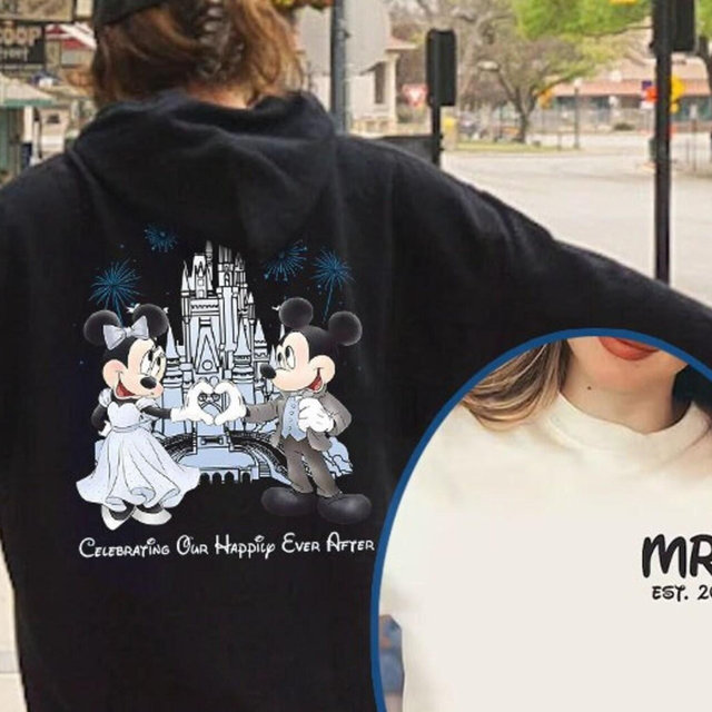 Vintage Disney Mr and Mrs shirts, Disney Honeymoon Couple shirt, Mickey Minnie Ears shirt, Disney Wedding Matching Anniversary shirt