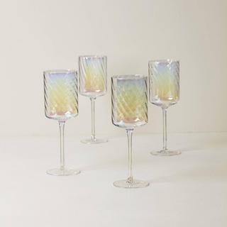 Tuscany Classics Iridescent Red Wine Glass, Set of 4