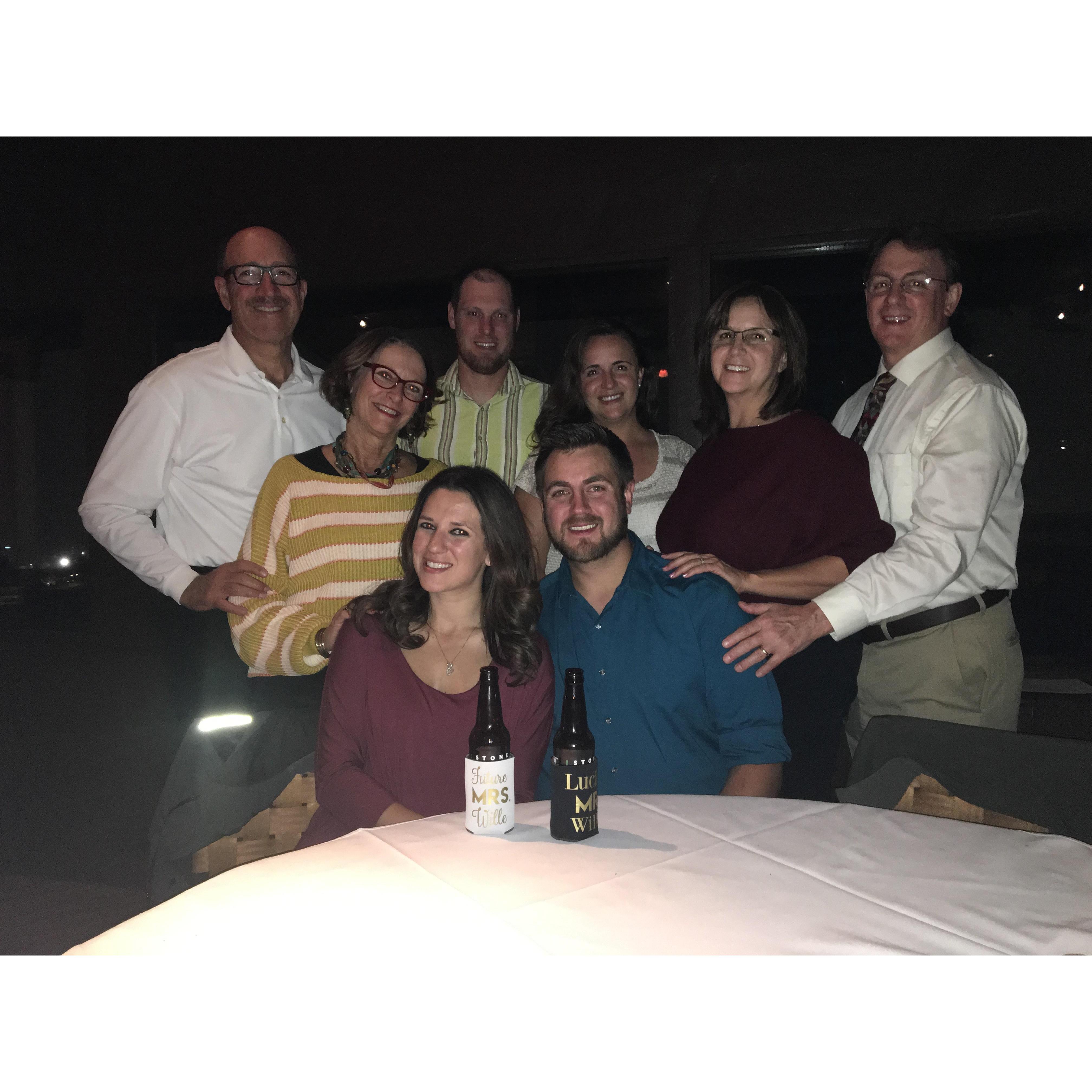 Engagement dinner at Simms