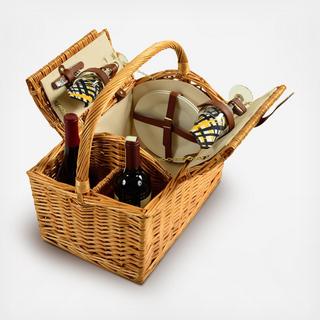 2-Person Willow Picnic Hamper