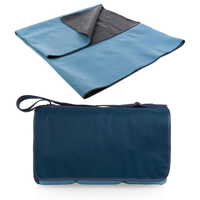 Picnic TIME Blanket Tote XL Outdoor Picnic Blanket, Beach Blanket, Camping Blanket, (Dusty Blue)