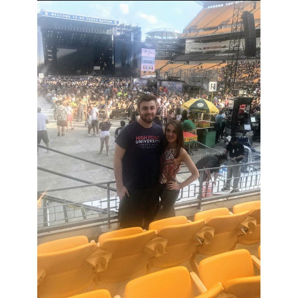 That one time Andrew spent a whole Kenny Chesney concert watching the Stanley Cup playoffs on his phone... and the Pens weren't even playing