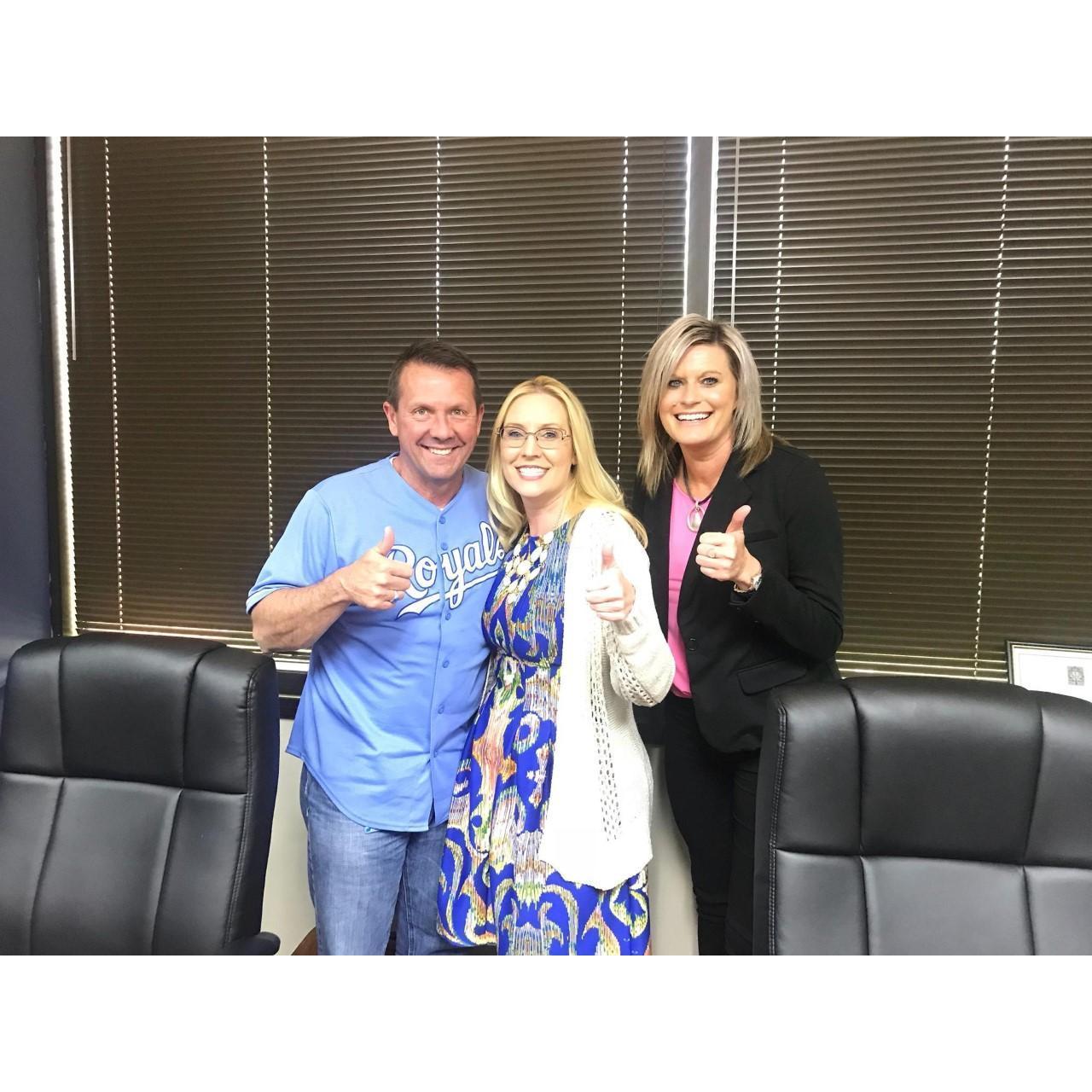 We made it official and bought a house together! I was so nervous I was shaking... : )