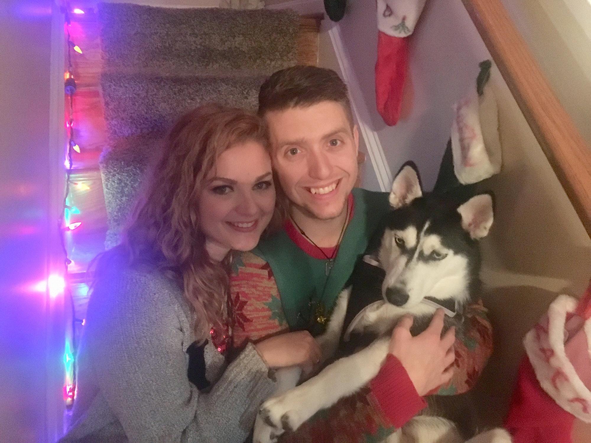Our first Christmas being puppy parents!
