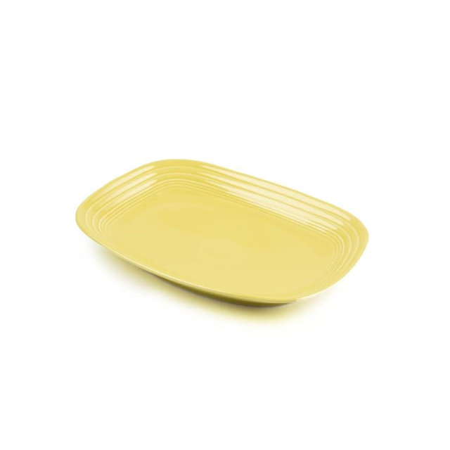 Fiesta® Rectangular Platter, (11.75") – Durable Ceramic, Lead-Free, Dishwasher/Microwave/Oven Safe – Made in USA Dinnerware - Sunflower