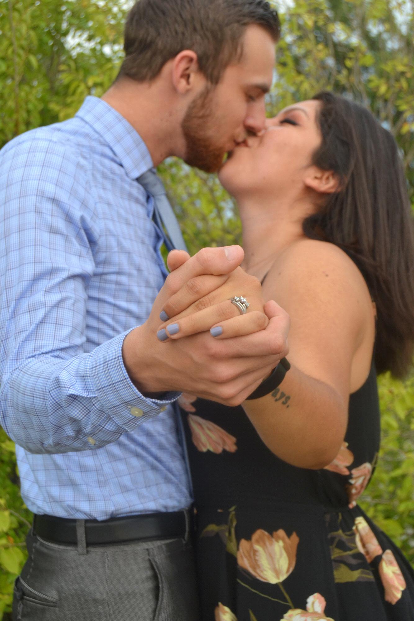 Here are our official engagement photos! Photos by: Kayla Harris (SpurOfTheMomentPhotography)