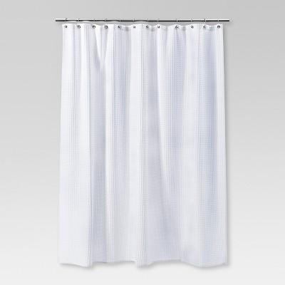 Waffle Weave Shower Curtain White - Threshold™