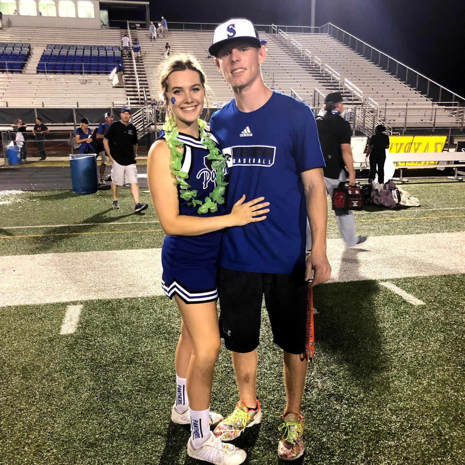 All the way back on the Sterlington Panther's football field!!