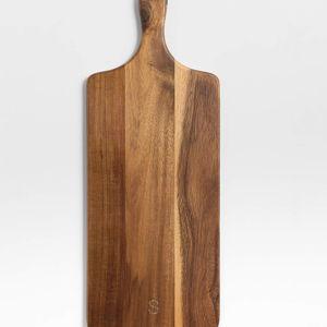 Tondo Acacia Paddle Serving Board + Reviews | Crate & Barrel