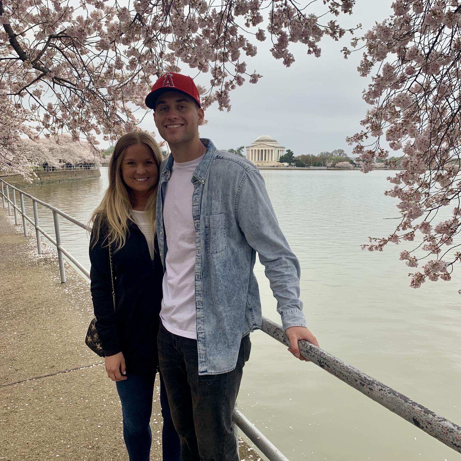 We went to D.C. to see the cherry blossom trees in full bloom. Later this night Jake asked me to be his girlfriend. April 6, 2019 🥰