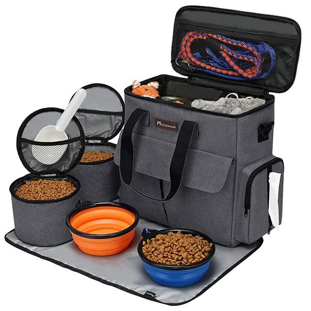 Airline Approved Pet Travel Bag, Weekend Dog Travel Set for Dog and Cat, Airline Approved Tote Organizer with Multi-Function Pockets