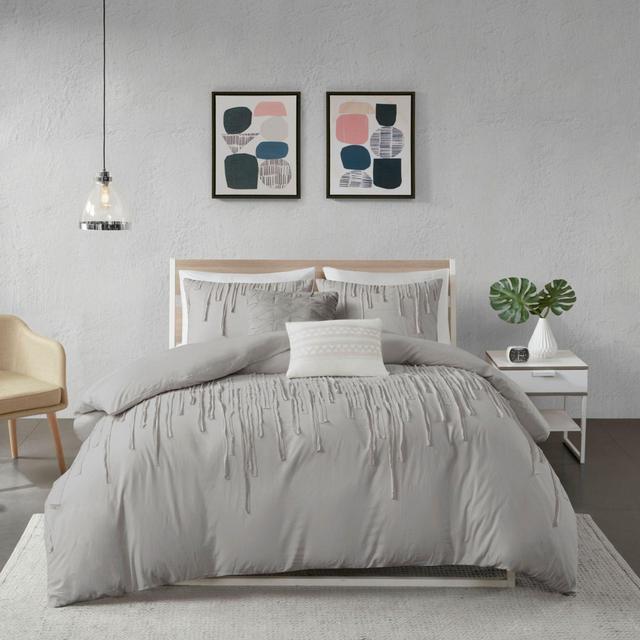 Urban Habitat Paloma 5-Piece Full/Queen Comforter Set in Grey