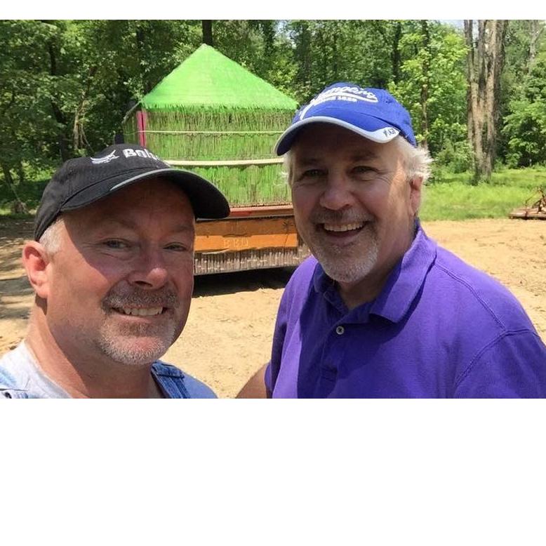 My BFF and Best man DJ at the future site of Don's Creekside Tiki Bar