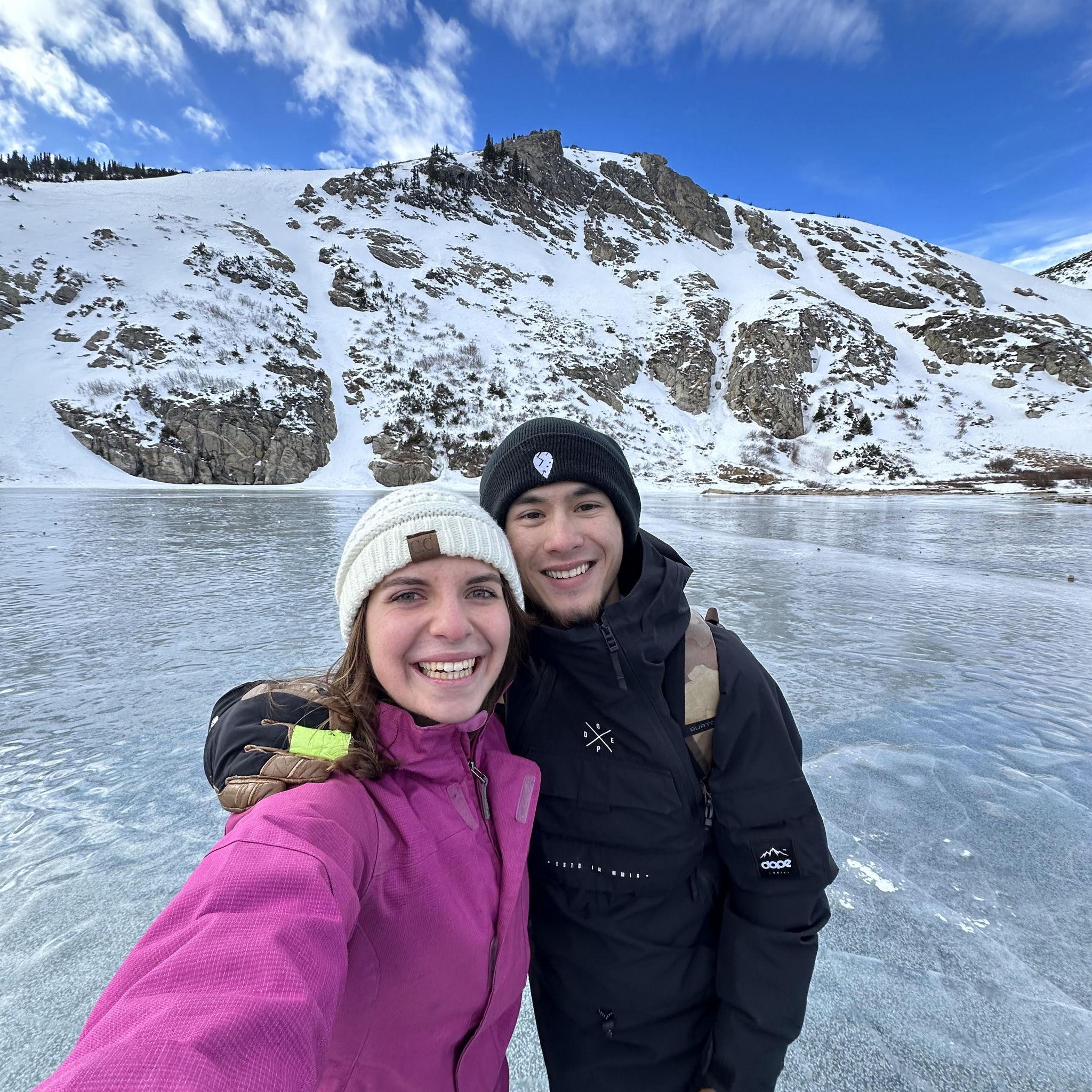 Max showing his California girl what Colorado life is like