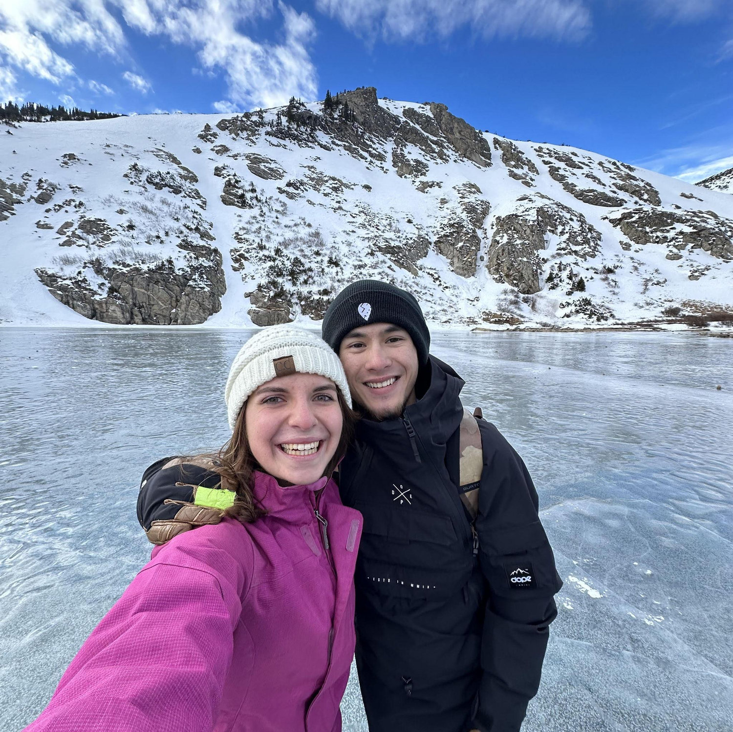 Max showing his California girl what Colorado life is like