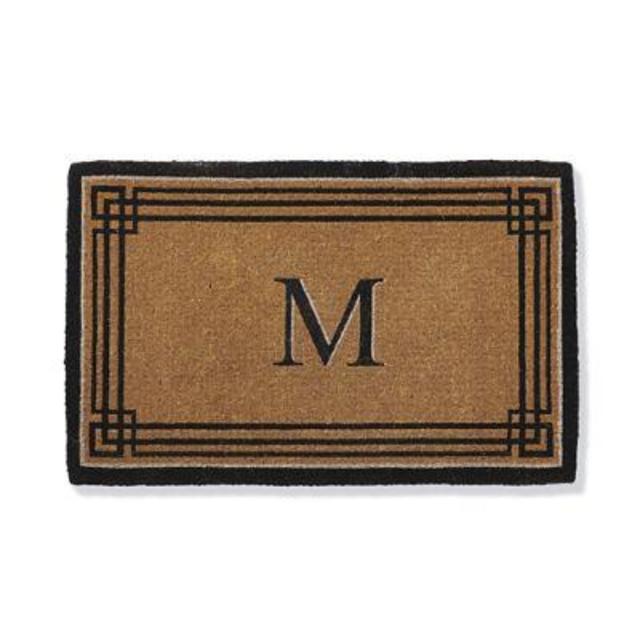 Windsor Monogrammed Coco Door Mat; 30"x48"; Letter S