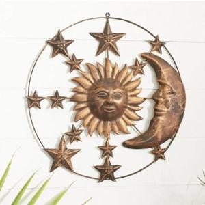 Walmart DecMode Bronze Sun & Moon Indoor/Outdoor