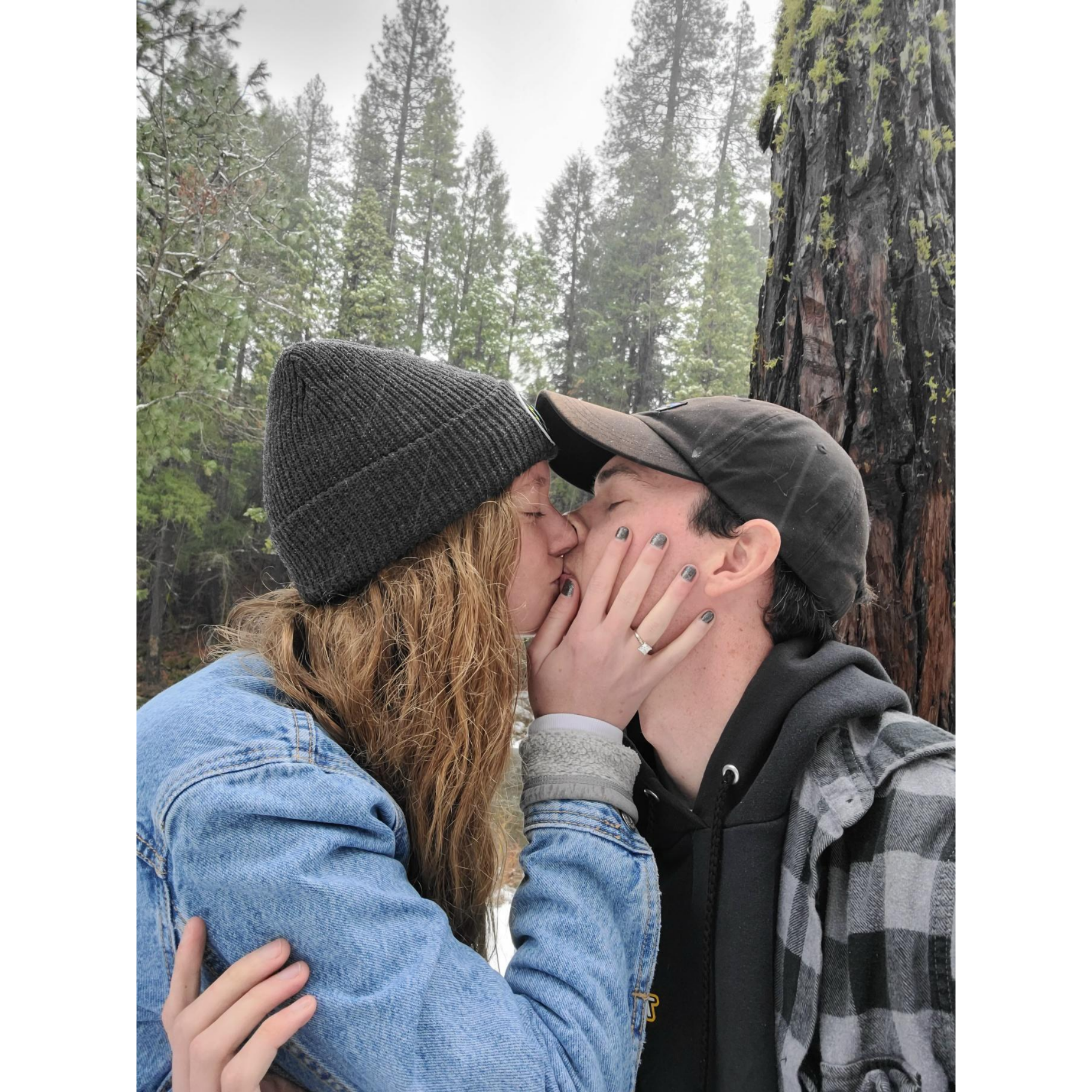 Cameron proposed in Tahoe while it was snowing, Megan had no idea