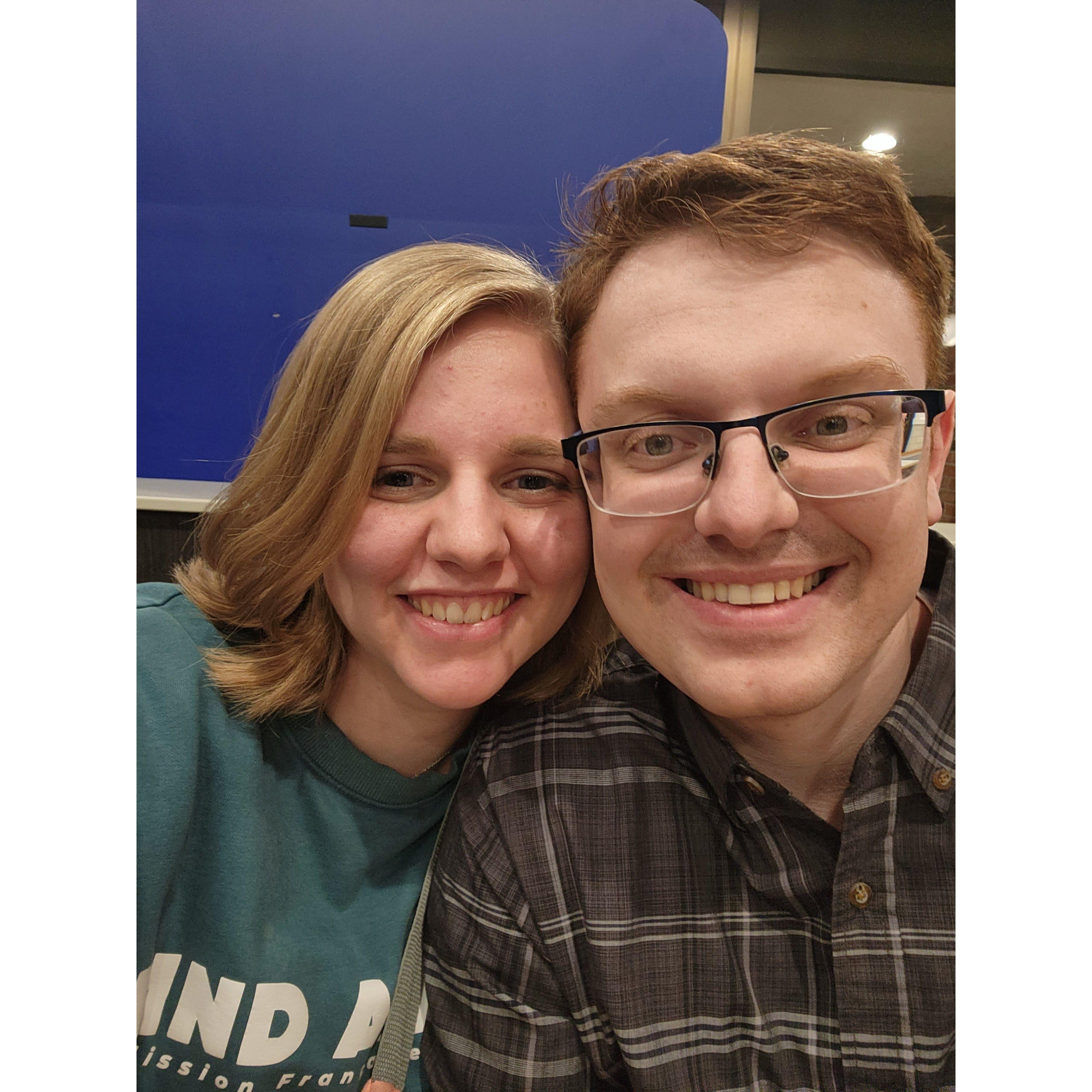 I came and visited Matthew around Thanksgiving, and he took me out to Wendy's- my favorite fast food!