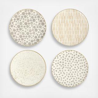 Earth Assorted Salad Plates, Set of 4