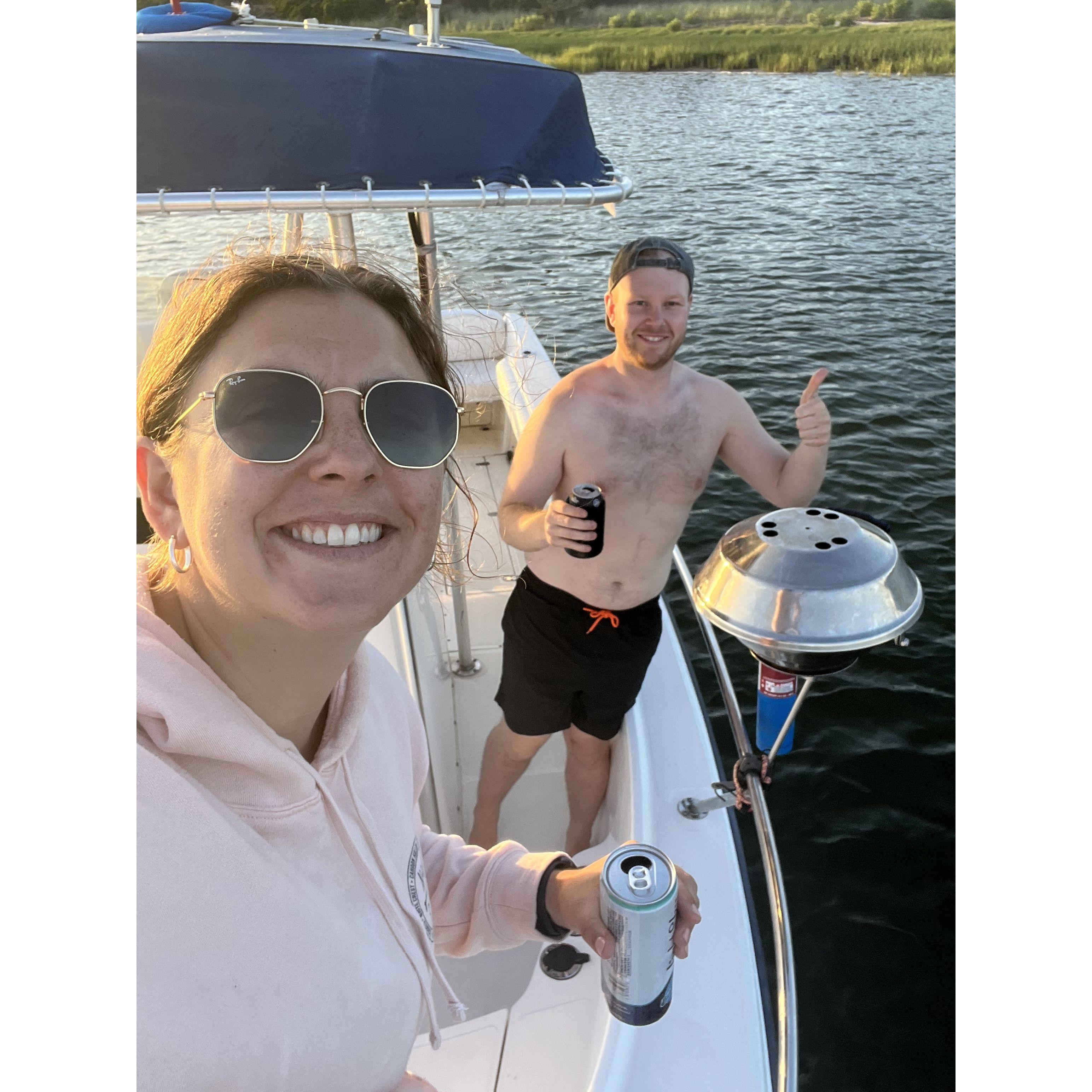 Our favorite moments are on a boat.