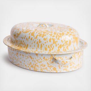 Splatter Enamelware Covered Roaster