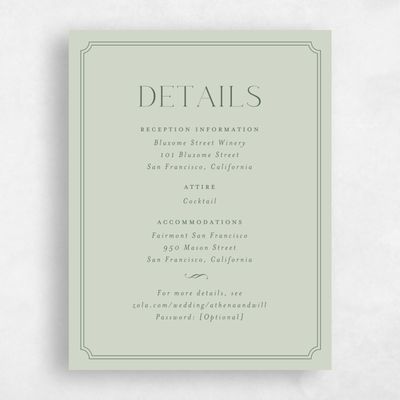 Grassy Sage, Green Wedding Enclosure - Constance