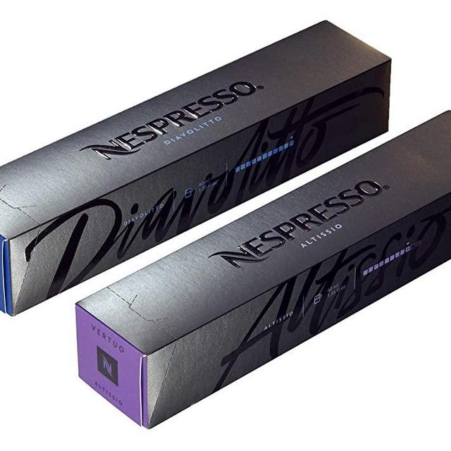 European Version Nespresso VertuoLine Intense Variety Espresso (1.35 ounce): Altissio and Diavolitto, 20 Count