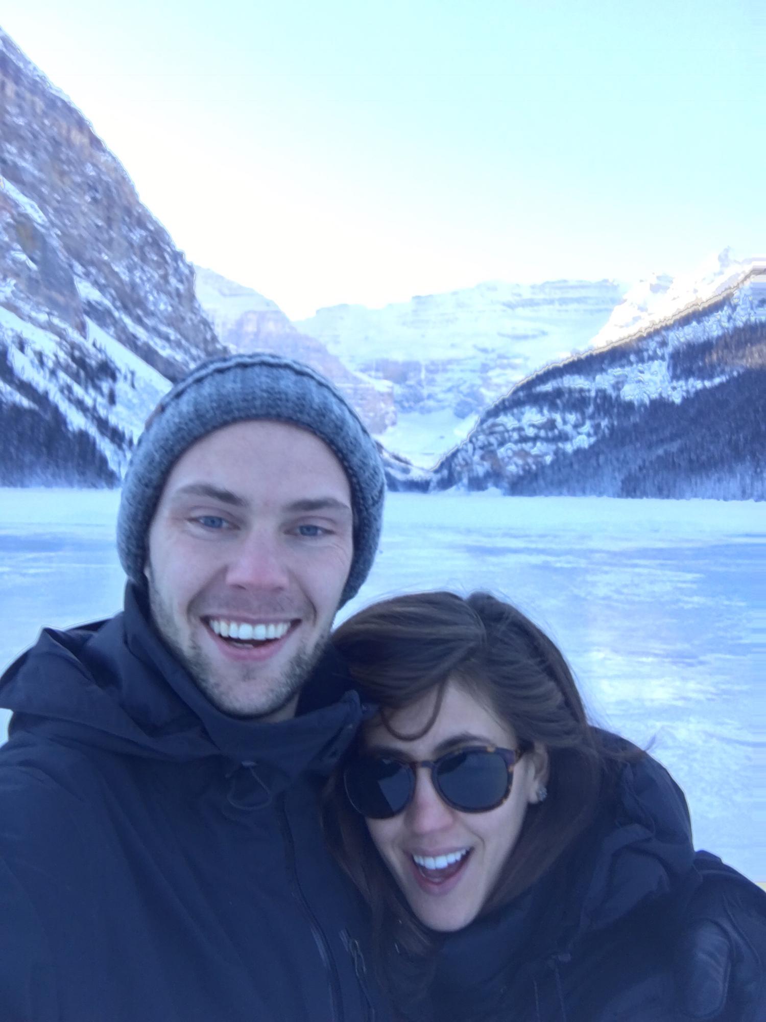 Enjoying Lake Louise in Banff!