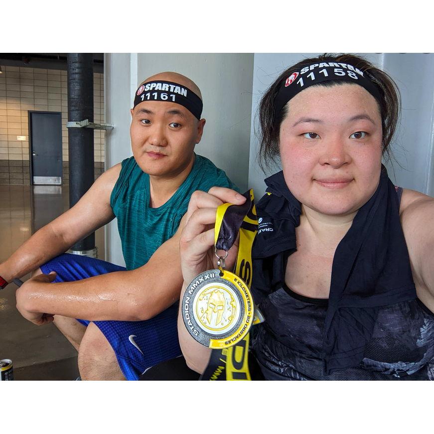 Finished Spartan Race...Annie barely survived | June 2022