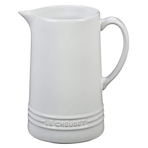 Le Creuset PG1075-1016 Stoneware Pitcher, 1.6-Quart, White